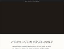 Tablet Screenshot of granitecabinetdepot.com